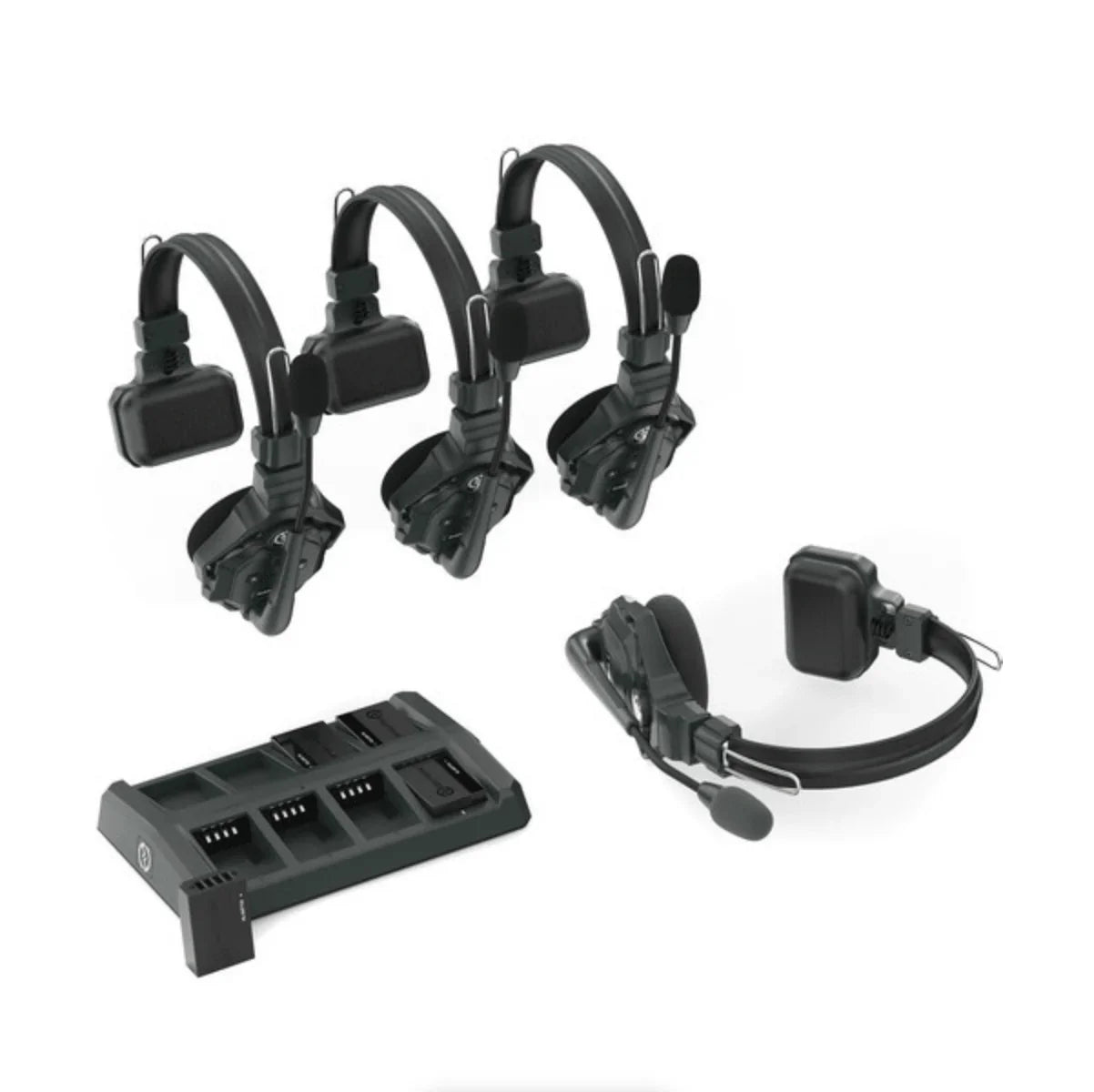Hollyland Solidcom C1-4S Full-Duplex Wireless DECT Intercom System with 4 Headsets (1.9 GHz) at PROCAM | procam.com