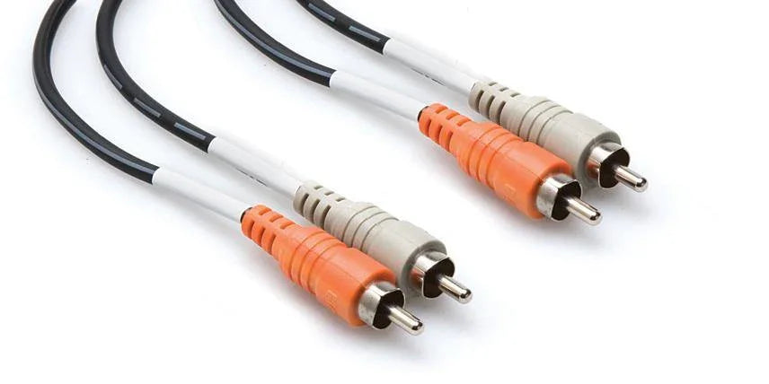 Hosa 2 RCA Male to 2 RCA Male Dual Cable (Nickel Contacts) - 10' at PROCAM | procam.com