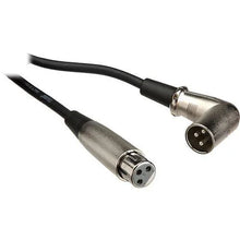 Hosa 3-Pin XLR Female to XLR Angled Male Balanced Interconnect Cable - 1.5'