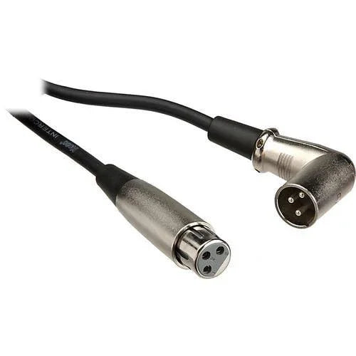 Hosa 3-Pin XLR Female to XLR Angled Male Balanced Interconnect Cable - 1.5' at PROCAM | procam.com
