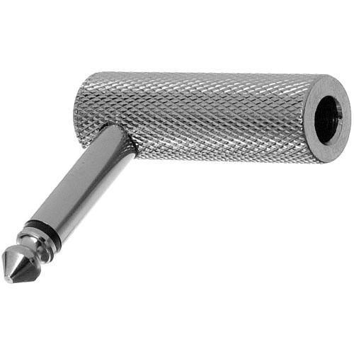 Hosa GPP151 Angled Male 1/4'' Phone to Female 1/4'' Phone Adapter at PROCAM | procam.com