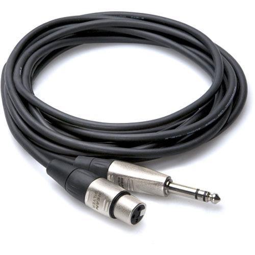 Hosa HXS-005 Balanced 3-Pin XLR Female to 1/4'' TRS Male Audio Cable (5') at PROCAM | procam.com