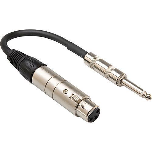 Hosa MIT-176 Low-Z XLR-F to Hi-Z 1/4'' Male Transformer at PROCAM | procam.com