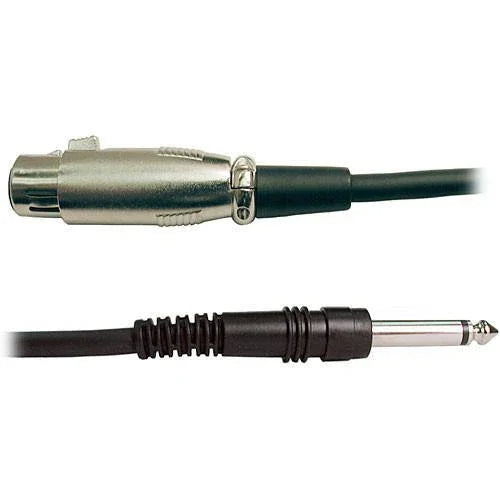 Hosa Mono 1/4'' Male to 3-Pin XLR Female Audio Cable - 10' at PROCAM | procam.com