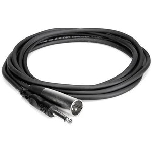 Hosa Mono 1/4'' Male to 3-Pin XLR Female Audio Cable - 5' at PROCAM | procam.com