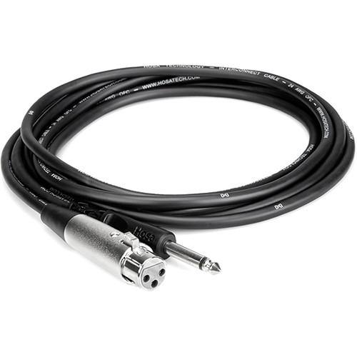 Hosa Mono 1/4'' Male to 3-Pin XLR Female Audio Cable - 5' | PROCAM