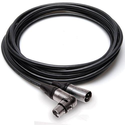 Hosa Neutrik XLR3F to Right-Angle XLR3M Camcorder Microphone Cable-1.5' | PROCAM
