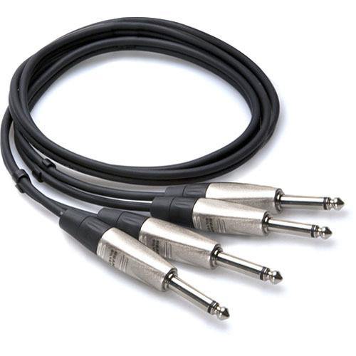 Hosa Pro stereo Dual 1/4'' to Dual 1/4'' Cable | PROCAM