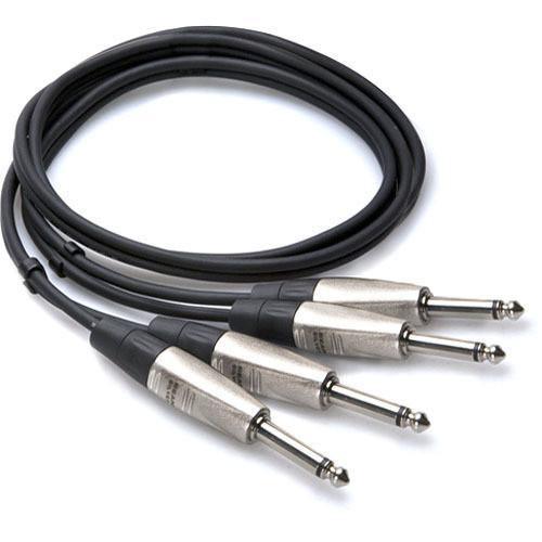 Hosa Pro stereo Dual 1/4'' to Dual 1/4'' Cable at PROCAM | procam.com