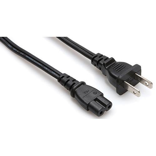 Hosa PWP-426 8' Replacement Power Cord, 18 Gauge, 2 Conductors, Ungrounded | PROCAM
