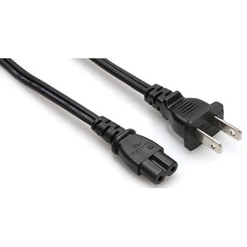 Hosa Replacement Power Cord (18 Gauge, 2 Conductors, Ungrounded) - 8' at PROCAM | procam.com