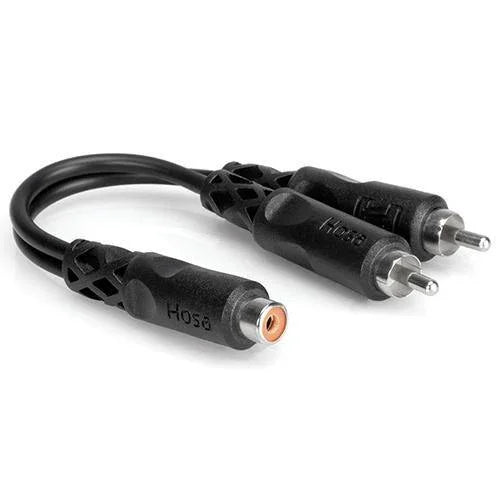 Hosa RCA Female to 2 RCA Male Y-Cable - 6'' at PROCAM | procam.com