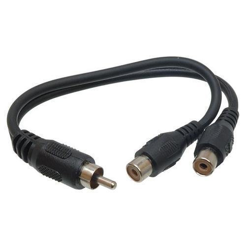 Hosa  RCA Male to 2 RCA Female Y-Cable - 6" | PROCAM