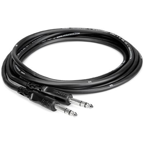 Hosa Stereo 1/4'' Male Phone to 1/4'' Male Phone TRS Cable - 15' | PROCAM