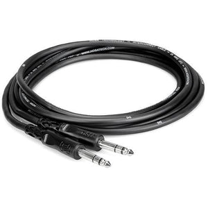 Hosa Stereo 1/4'' Male Phone to 1/4'' Male Phone TRS Cable - 15' at PROCAM | procam.com