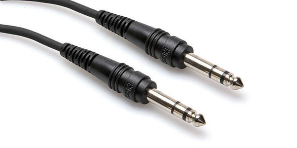 Hosa Stereo 1/4'' Male Phone to 1/4'' Male Phone TRS Cable - 3' | PROCAM