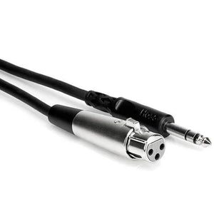 Hosa Stereo 1/4'' Male to 3-Pin XLR Female Interconnect Cable - 3 at PROCAM | procam.com