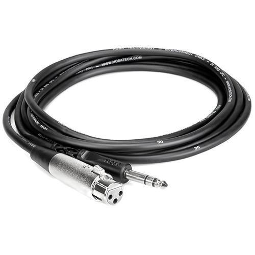 Hosa Stereo 1/4'' Male to 3-Pin XLR Female Interconnect Cable - 3 at PROCAM | procam.com