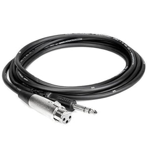 Hosa Stereo 1/4'' Male to 3-Pin XLR Female Interconnect Cable - 5 at PROCAM | procam.com