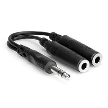 Hosa Stereo 1/4'' Male to Two Stereo 1/4'' Female Y-Cable - 6''