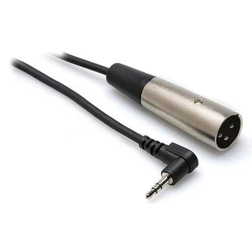 Hosa Angled Stereo 3.5mm Mini to 3-Pin XLR Male Microphone Cable - 15' at PROCAM | procam.com