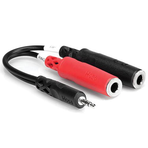 Hosa Stereo Mini (3.5mm) Male to 2 1/4'' Mono Female Cable (6'') | PROCAM