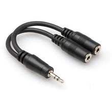 Hosa Stereo 3.5mm Mini Male to 2 Stereo 3.5mm Mini Female Y-Cable - 6''