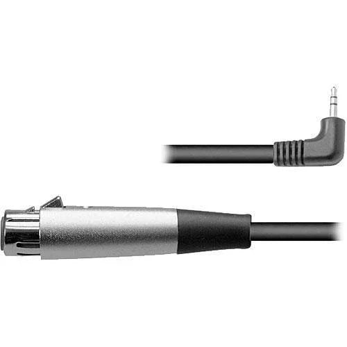 Hosa Angled Stereo 3.5mm Mini to 3-Pin XLR Female Microphone Cable - 15' at PROCAM | procam.com