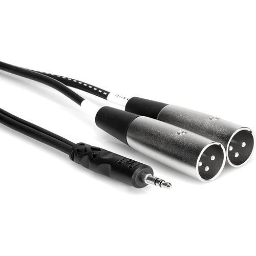 Hosa Stereo Mini-Phone (3.5mm) Male to 2 XLR Male Y-Cable - 6.6' | PROCAM