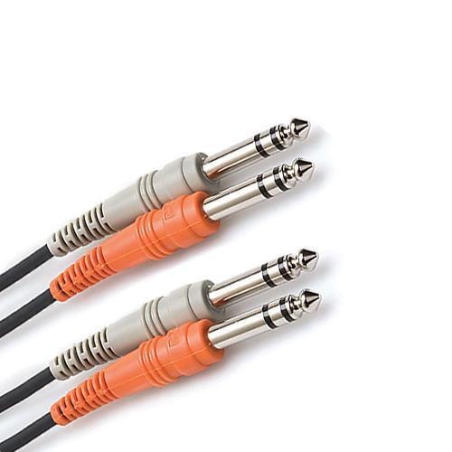 Hosa Two 1/4'' Phone Male to Two 1/4'' Phone Male Unbalanced Cable (Molded Plugs) - 13.2' at PROCAM | procam.com