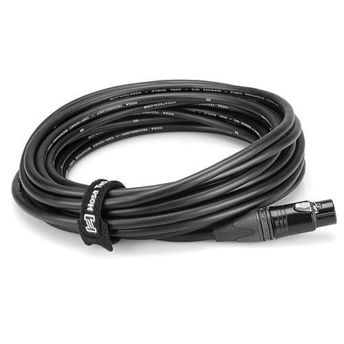 Hosa WTI-508 Hook & Loop Cable Ties 0.5 x 8'' (Black, 50-Pack) | PROCAM