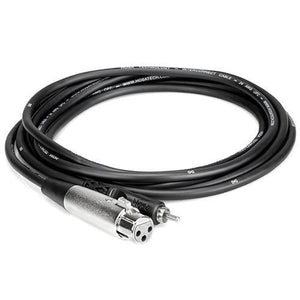 Hosa XLR Female to RCA Male Audio Interconnect Cable - 10' at PROCAM | procam.com