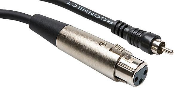 Hosa XLR Female to RCA Male Audio Interconnect Cable - 5' | PROCAM