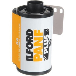Ilford Pan F Plus Black and White Negative Film (35mm Roll Film, 36 Exposures) at PROCAM | procam.com