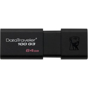 Kingston Data Traveler 100 G3 USB 3.0 Flash Drive - 64GB at PROCAM | procam.com