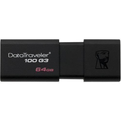 Kingston Data Traveler 100 G3 USB 3.0 Flash Drive - 64GB at PROCAM | procam.com