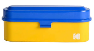 Kodak Steel 135mm Film Case (Blue Lid/Yellow Body) at PROCAM | procam.com