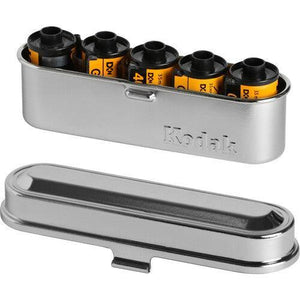 Kodak Steel 135mm Film Case (Silver Lid/Silver Body) at PROCAM | procam.com