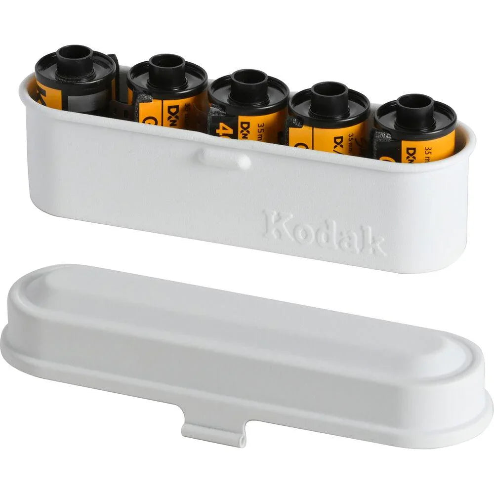 Kodak Steel 135mm Film Case (White Lid/White Body) at PROCAM | procam.com