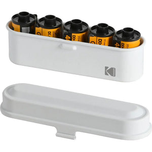 Kodak Steel 135mm Film Case (White Lid/White Body) at PROCAM | procam.com