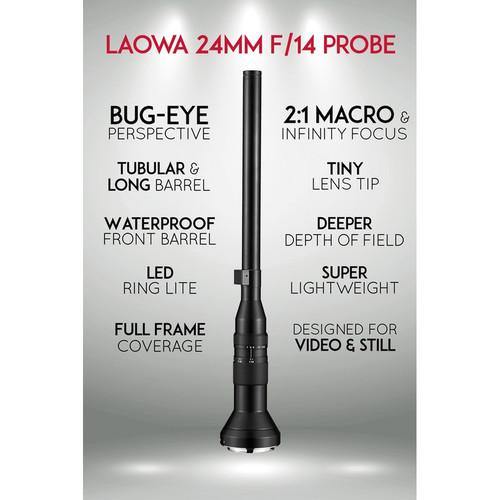 Laowa 24mm f/14 Probe Lens for Nikon F | PROCAM