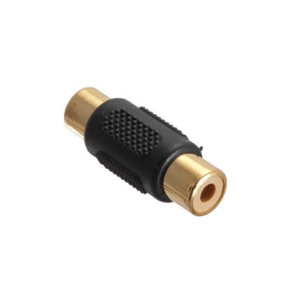 LCD4Video RCA Female to Female Coupler Audio Video Gold Adapter - 10 Pack | PROCAM