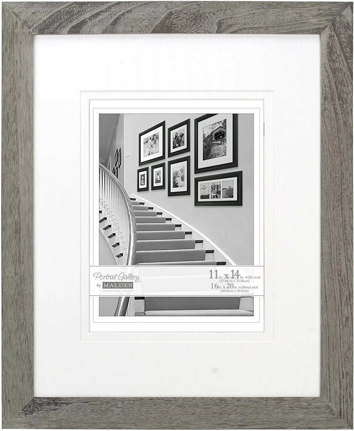 Malden 11x14/16x20 Driftwood Frame - Gray at PROCAM | procam.com