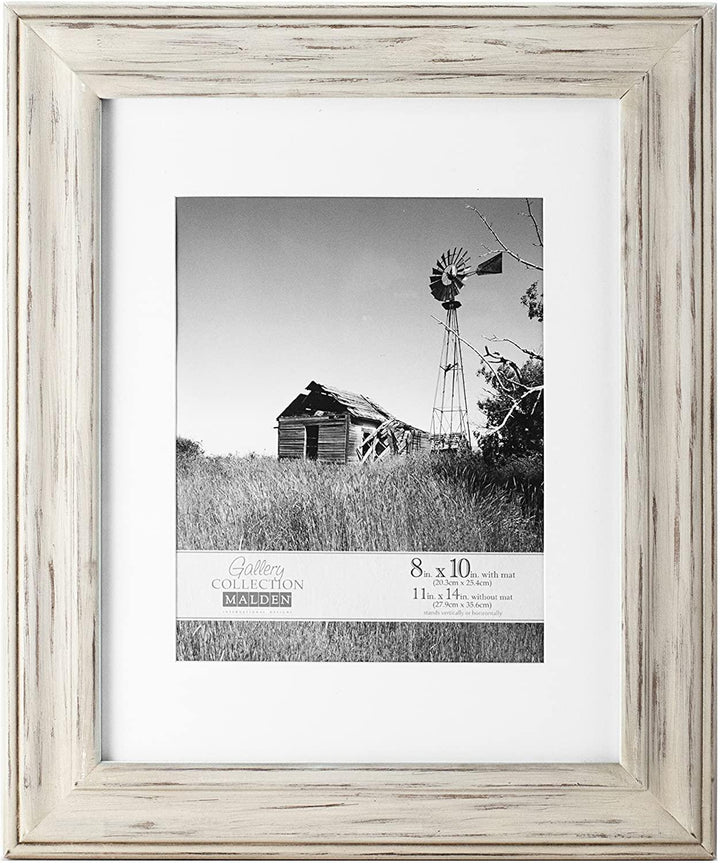 Malden 11x14/8x10 Whitman Mat Frame - Whitewash | PROCAM