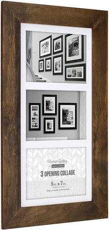 Malden 5x7 x 3 Manhattan Mat Collage Frame  (Walnut)