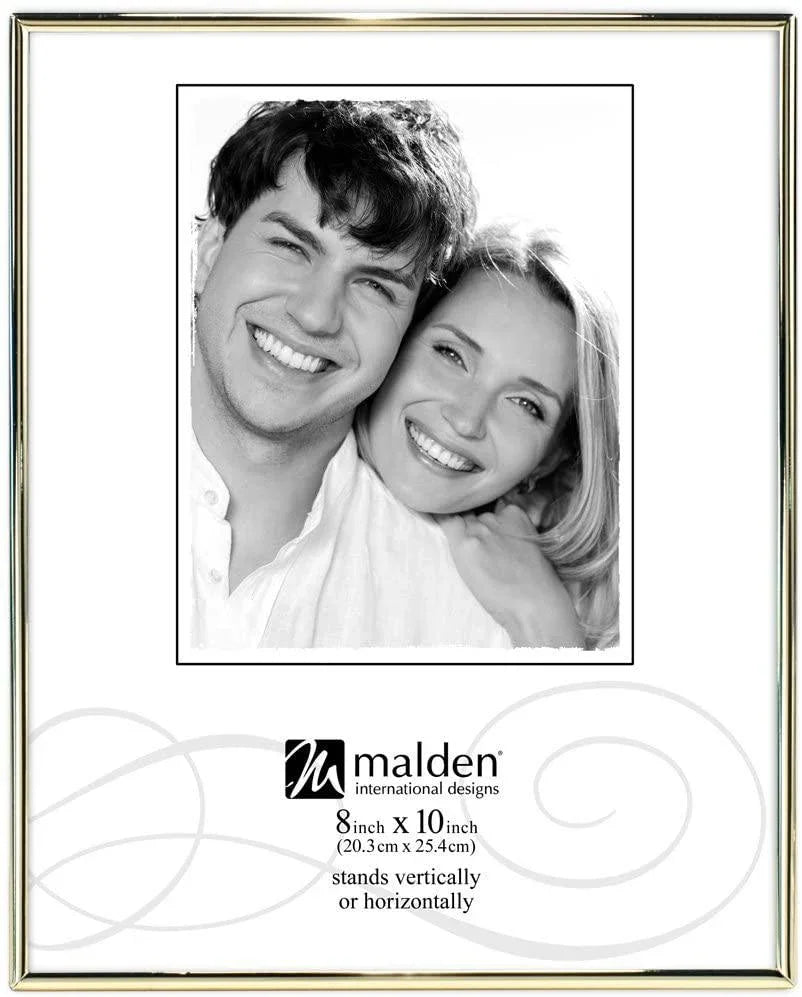Malden 8x10 Narrow Frame - Brass at PROCAM | procam.com