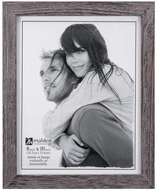 Malden 8x10 Rough White Wash Linear Frame