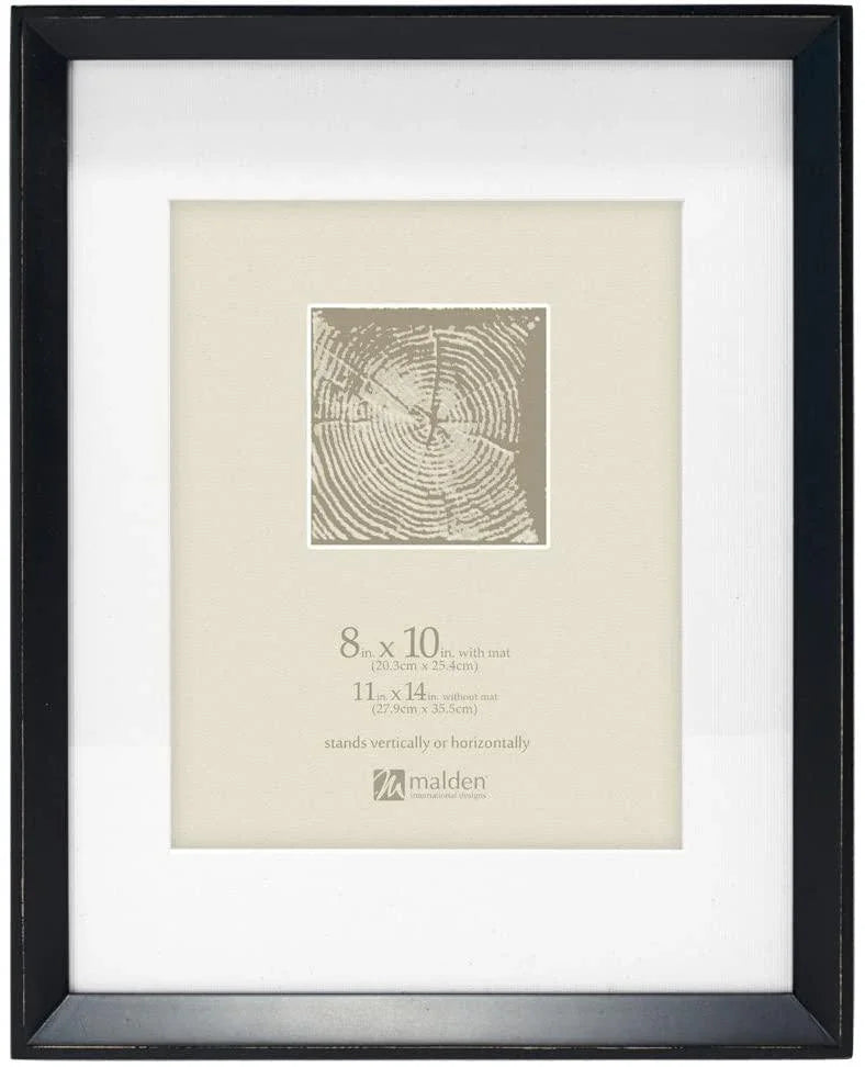 Malden 8x10/11x14 Morgan Frame - Distressed Black at PROCAM | procam.com