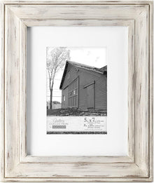 Malden 8x10/5x7 Classic Wall Matted Frame  (Whitewash)