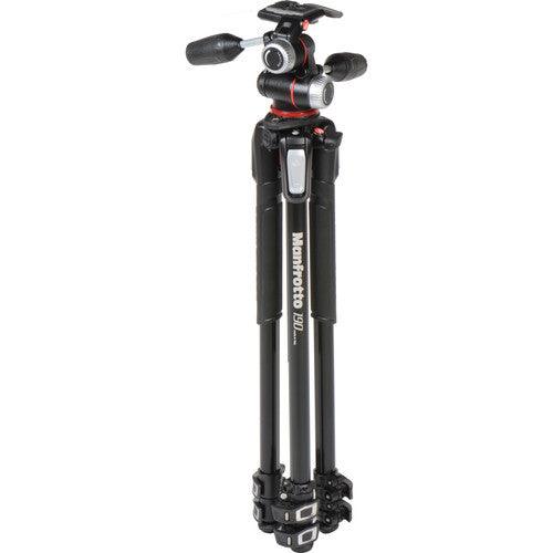 Manfrotto Aluminum MK190XPRO3-3W Tripod Kit with 3-Way Pan/Tilt Head | PROCAM